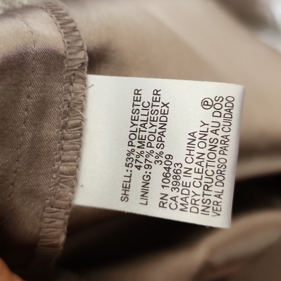 Tahari Arthur S. Levine Women's Silver Cowl Neck Maxi Formal Dress Size 4 - Picture 9 of 11